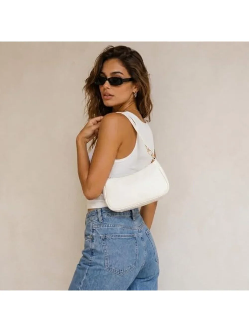 Chic Small Crescent Shoulder Bag for Women | Stylish Hobo Purse & Handbag